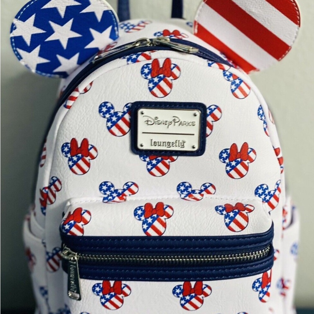 Loungefly Disney Parks american flag mickey Backpack